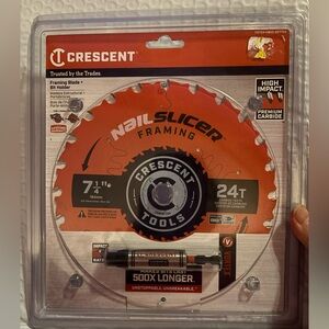 Crescent NailSlicer Framing Blade for circular saw 7 1/4”. 24T